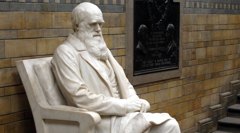 Estátua de Charles Darwin, pai da teoria da evolução